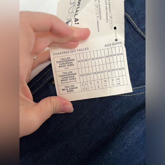 SASSON vintage tapered jeans size 26/37. BNWT - Picture 5 of 9